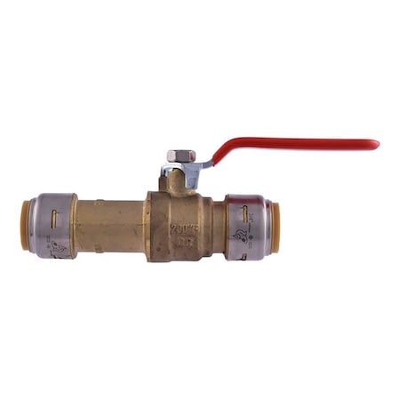 Sharkbite SharkBite 3/4 in. Brass Push Fit Slip Ball Valve Full Port Lever For Potable Water UR24736
